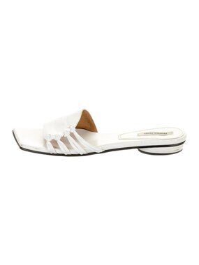 Reike Nen White Leather Slides